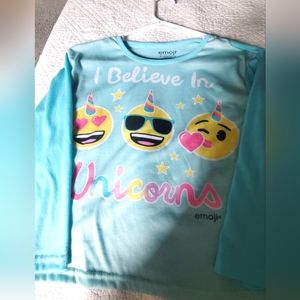 Emoji Smile unicorn Long sleeves T- shirt
